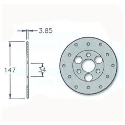 Bremsscheibe IGM 147/34/3.85mm NETTOPREIS