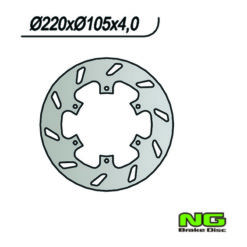 Bremsscheibe NG Brake Disc 220/105/4mm (6 Loch)