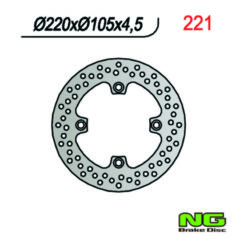 Bremsscheibe NG Brake Disc 220/105/4.5mm (4 Loch)