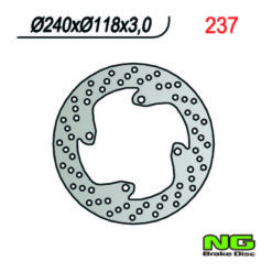 Bremsscheibe NG Brake Disc 240/118/3mm (4 Loch)
