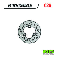 Bremsscheibe NG Brake Disc 160/60/3.5mm (3 Loch)