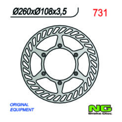 Bremsscheibe NG Brake Disc 260/108/3.5mm (6 Loch)