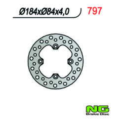 Bremsscheibe NG Brake Disc 184/84/4mm (4 Loch)
