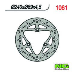 Bremsscheibe NG Brake Disc 240/89/4.5mm (3 Loch)