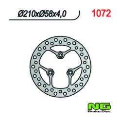 Bremsscheibe NG Brake Disc 210/58/4mm (3 Loch)