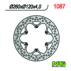 Bremsscheibe NG Brake Disc 260/120/4mm (6 Loch)