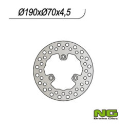 Bremsscheibe NG Brake Disc 190/70/4.5mm (3 Loch)