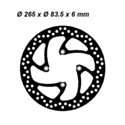 Bremsscheibe NG Brake Disc 265/83.5/6mm (4 Loch)