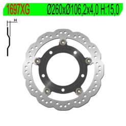Bremsscheibe NG 260/106/4mm 5 Loch