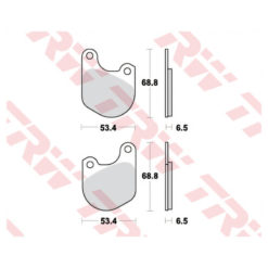 Bremsbeläge TRW-Lucas MCB511 Semi-Metal