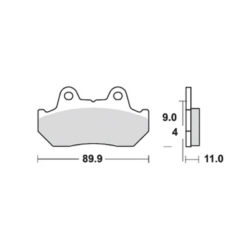 Bremsbelag TRW-Lucas MCB512 Semi-Metal