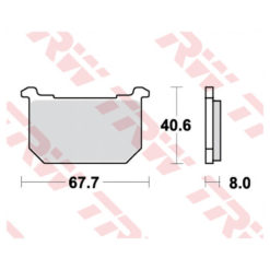 Bremsbeläge TRW-Lucas MCB515 Semi-Metal