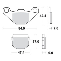 Bremsbelag TRW-Lucas MCB519SI Sinter-Offroad (Paar)