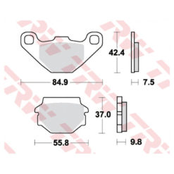 Bremsbeläge TRW-Lucas MCB523SI Sinter-Offroad