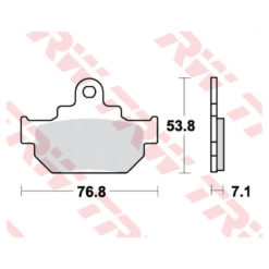 Bremsbeläge TRW-Lucas MCB550 Semi-Metal