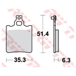 Bremsbeläge TRW-Lucas MCB552 Semi-Metal