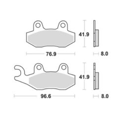 Bremsbelag Lucas MCB582 Standard