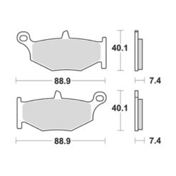 Bremsbelag Lucas MCB783SH Sinter hinten (Paar)
