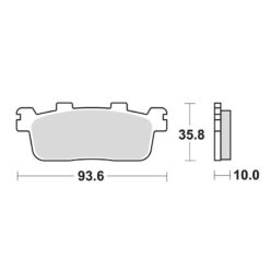 Bremsbelag Lucas MCB821 sinter