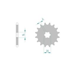 Ritzel Yamaha 428/14Z