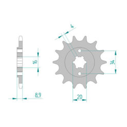 Ritzel Afam Hyosung 520/14Z