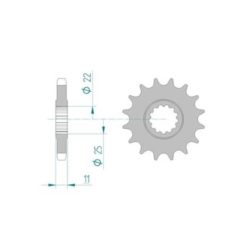 Ritzel Yamaha 530/17Z