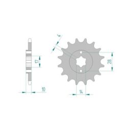 Ritzel Derbi 420/13Z
