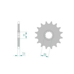 Ritzel Minarelli AM6 420/14Z