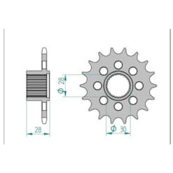 Ritzel Aprilia 525/17Z