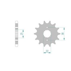 Ritzel Cagiva 530/15Z