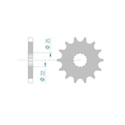 Ritzel Cagiva 530/18Z