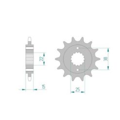 Ritzel Ducati 520/15Z