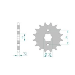 Ritzel Honda 428/16Z