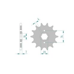 Ritzel Honda 520/13Z