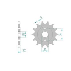 Ritzel Honda 520/14Z