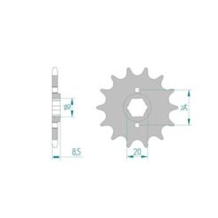 Ritzel Honda 520/14Z