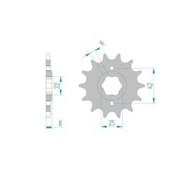 Ritzel Honda 520/13Z