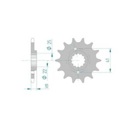 Ritzel Honda 520/14Z