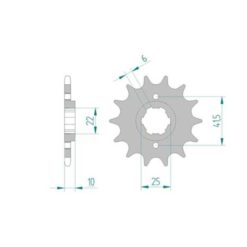 Ritzel Honda 520/15Z