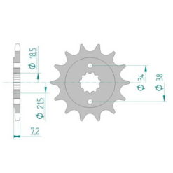 Ritzel Honda 520/13Z