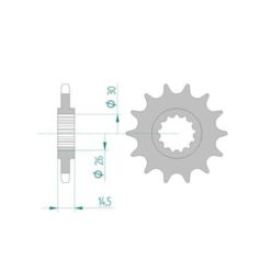 Ritzel Honda 525/15Z