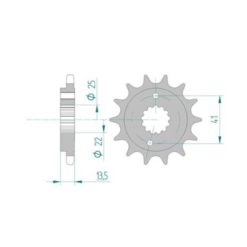 Ritzel Honda 525/16Z