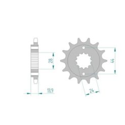 Ritzel Honda 525/15Z