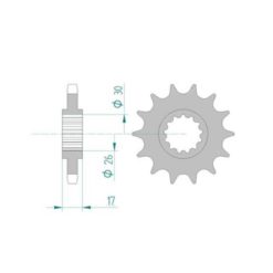 Ritzel Honda 530/16Z