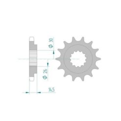 Ritzel Honda 630/15Z