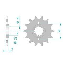 Ritzel Kawasaki 520/13Z