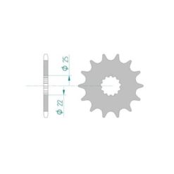 Ritzel Kawa,Yam 520/13Z