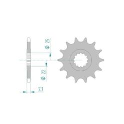 Ritzel Kawa, Yam  520/15Z