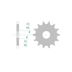 Ritzel Kawa,Suzuki 525/17Z