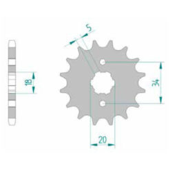 Ritzel Kymco 428/16Z